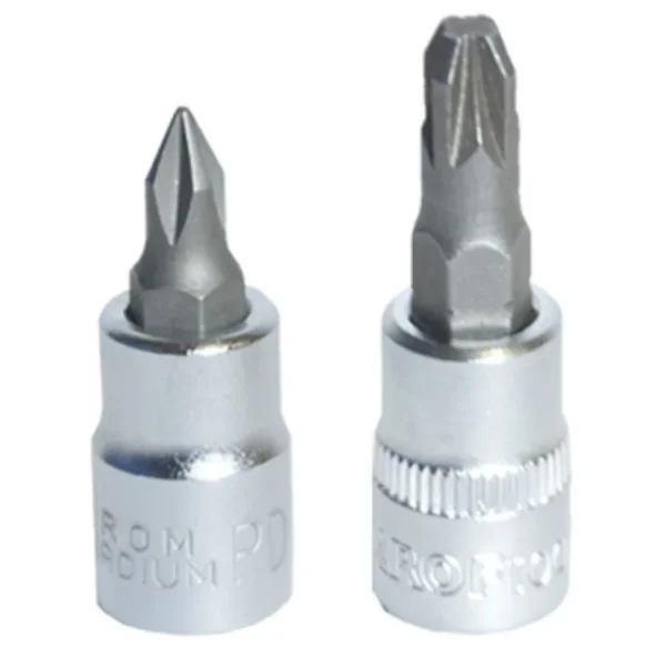 Chave caixa 1/4 com BIT Philips e Pozidrive