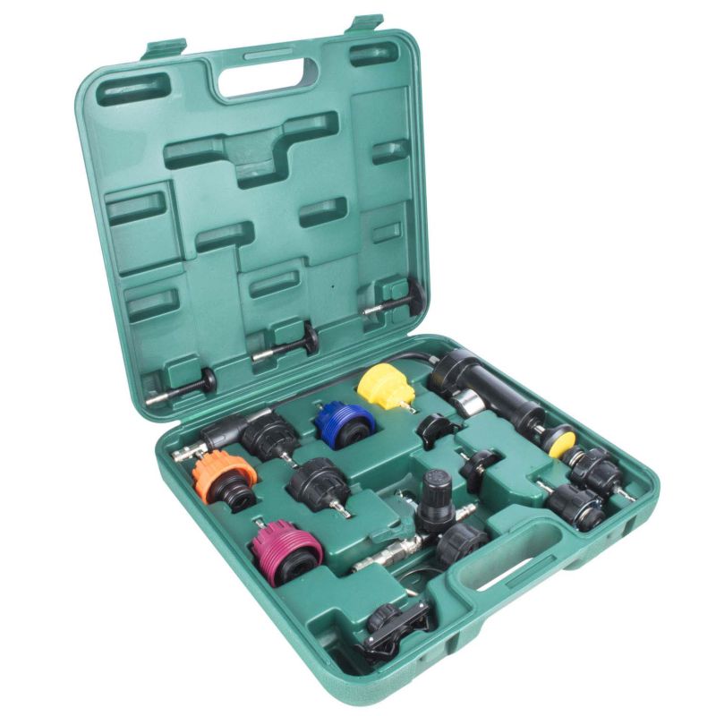 Kit teste pressão radiador com 17 peças Kit teste pressão radiador com 17 peças