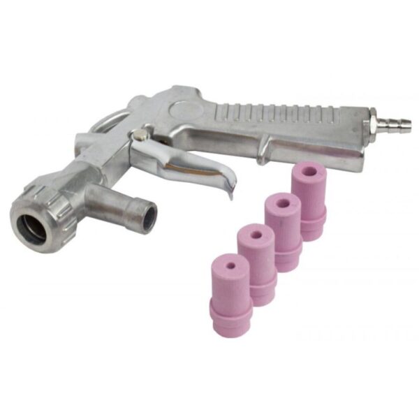 Pistola jacto de areia com 4 bocais Pistola jacto de areia com 4 bocais