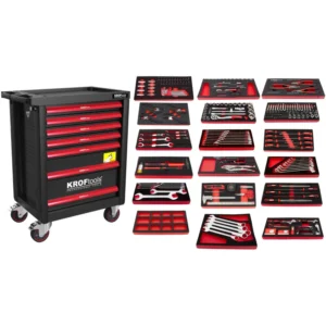 Carro ferramenta com 7 gavetas e 257pcs